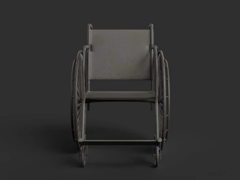Realistic Wheelchair 3D Model