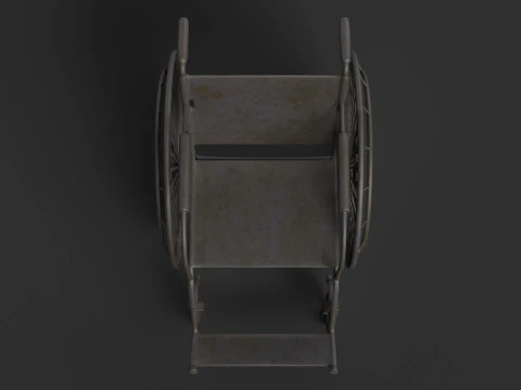 Realistic Wheelchair 3D Model