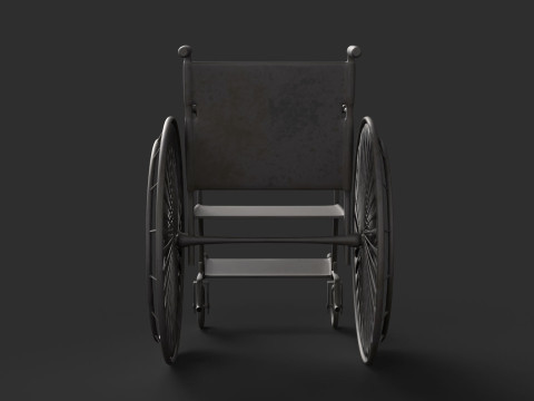 Realistic Wheelchair Model 3D