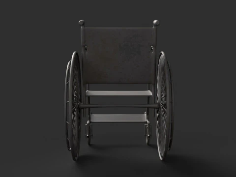 Realistic Wheelchair 3D Model
