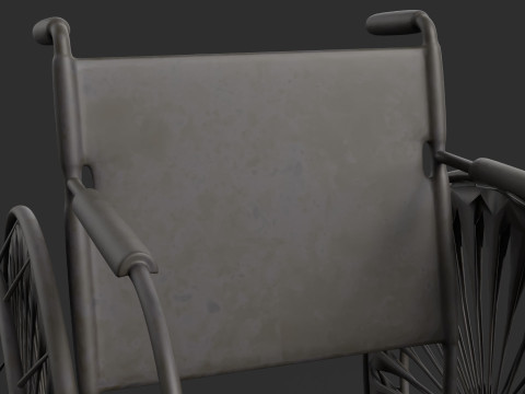 Realistic Wheelchair Model 3D