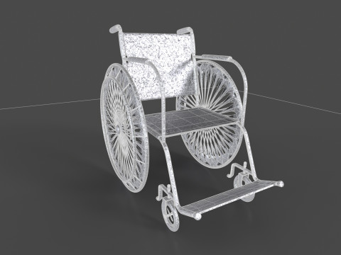Realistic Wheelchair Model 3D