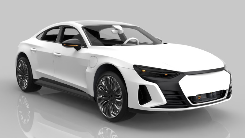 Modern Sedan Car 3D 모델 .c4d .max .obj .3ds .fbx .stl .blend