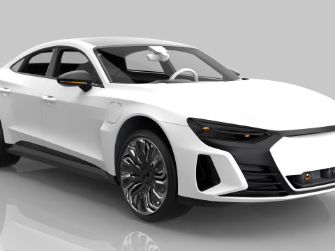Modern Sedan Car 3D Model