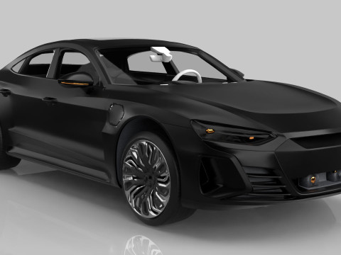 Modern Sedan Car 3D 모델