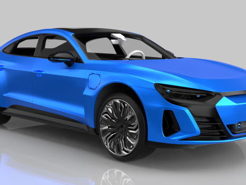 Modern Sedan Car 3D 모델