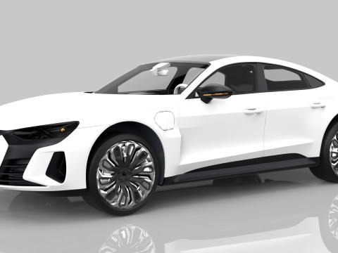 Modern Sedan Car 3D 모델
