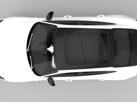 Modern Sedan Car 3D 모델