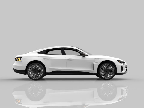 Modern Sedan Car 3D 모델