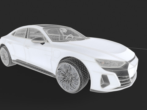Modern Sedan Car 3D 모델