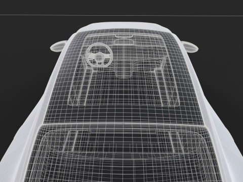 Modern Sedan Car 3D 모델
