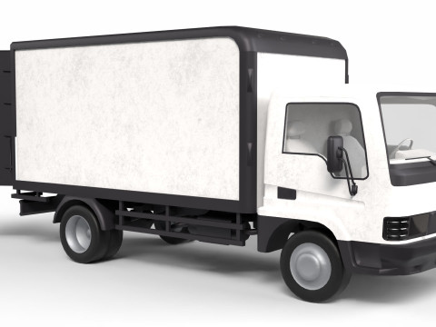 Truck Vehicle Gameready 3D Model