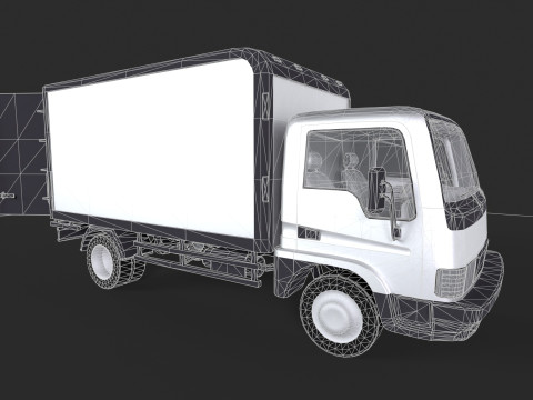 Truck Vehicle Gameready 3D Model