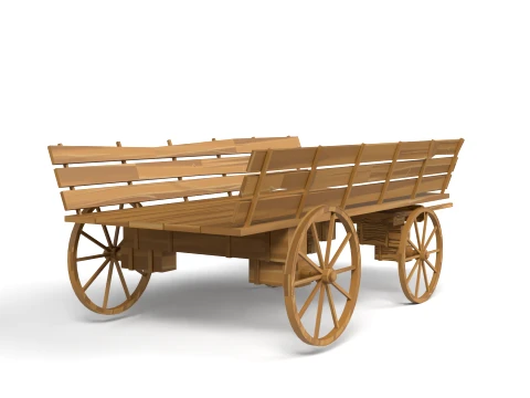 Vag&atilde;o Medieval Modelo 3D