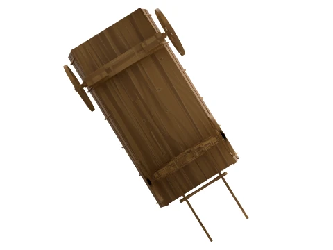 Medieval Wagon 3D Model