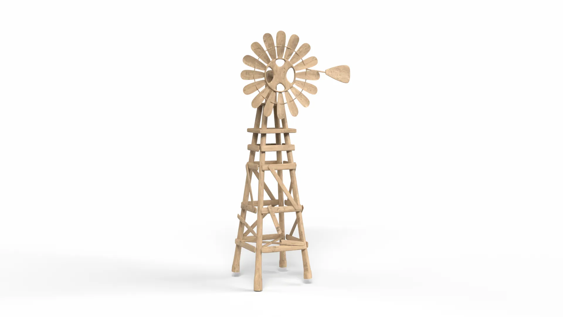 Windmill Object 3D Model .c4d .max .obj .3ds .fbx .stl .blend 