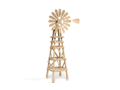 Objeto Moinho de Vento Modelo 3D