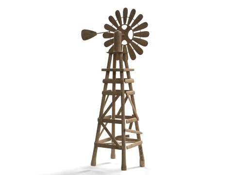 Windmill Object 3D Model