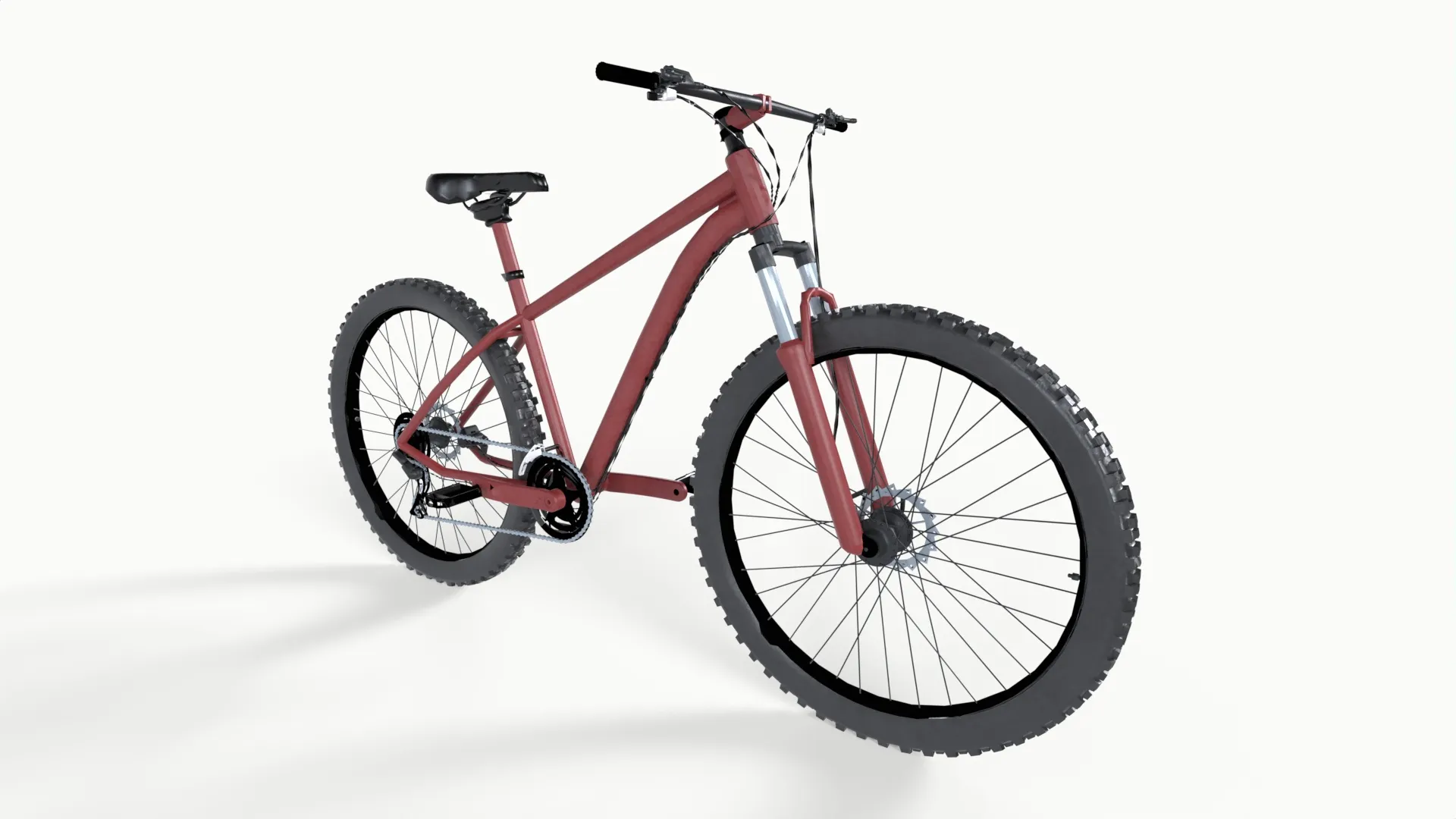 Mountain Bike 3D Model .c4d .max .obj .3ds .fbx .stl .blend 