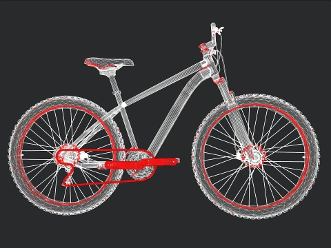 Mountain Bike 3D Model