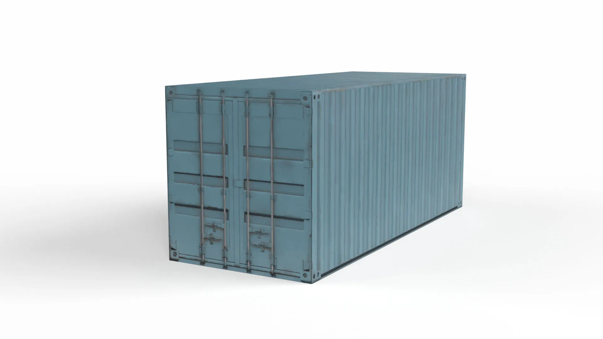 Shipping Container 3D Model .c4d .max .obj .3ds .fbx .stl .blend 