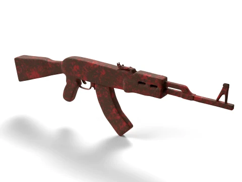 AK-47 Base Mesh 3D Model