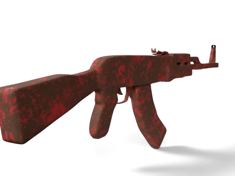 AK-47 Base Mesh 3D Model