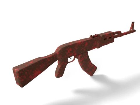 AK-47 Base Mesh 3D Model