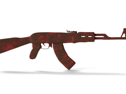 AK-47 Base Mesh 3D Model