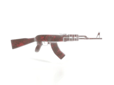AK-47 Base Mesh 3D Model