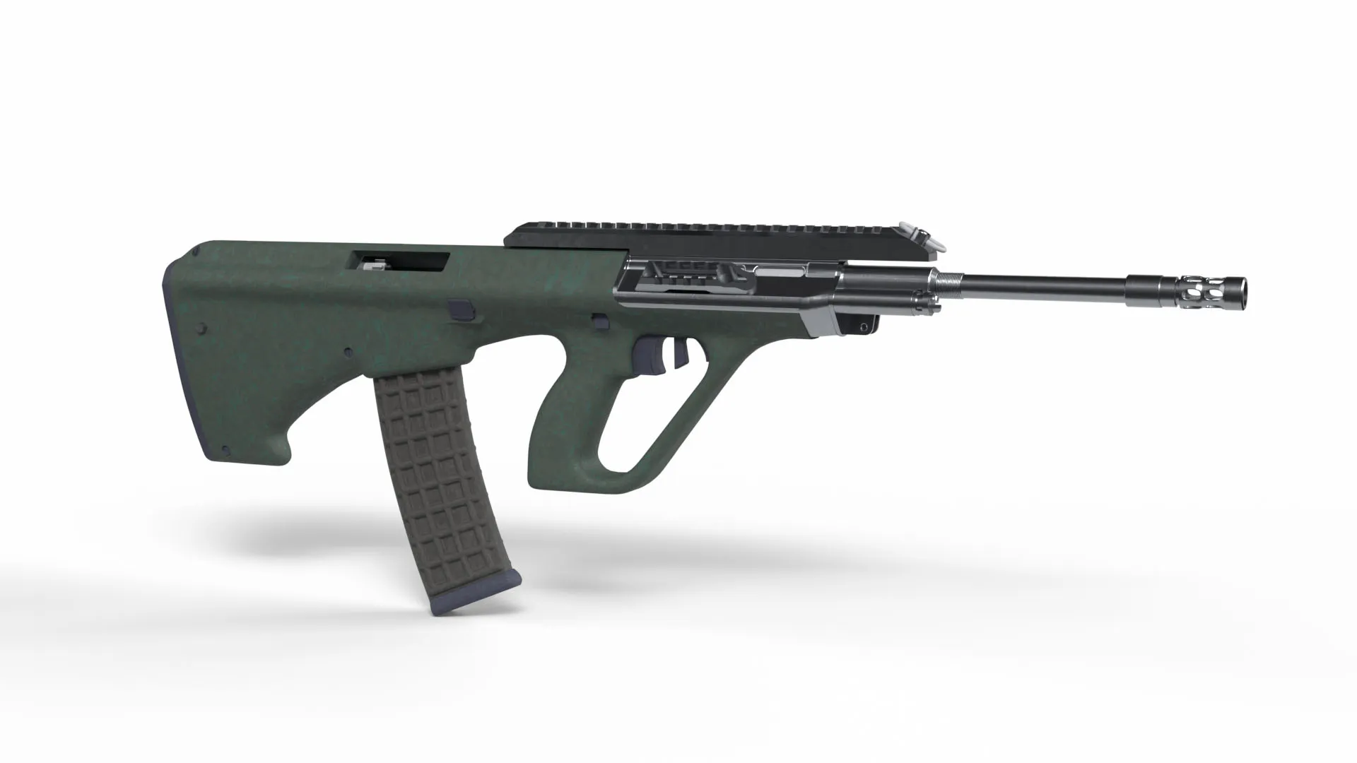 AUG Rifle 3D Model .c4d .max .obj .3ds .fbx .stl .blend 