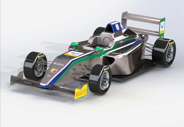 formula 4 racing car 3D मॉडल .c4d .max .obj .3ds .fbx .stl .blend 
