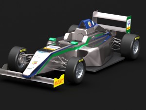 formula 4 racing car 3D मॉडल