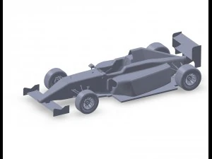 포뮬러 4 경주용 자동차 3D 모델