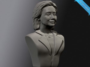 hillary clinton 3D प्रिंट मॉडल