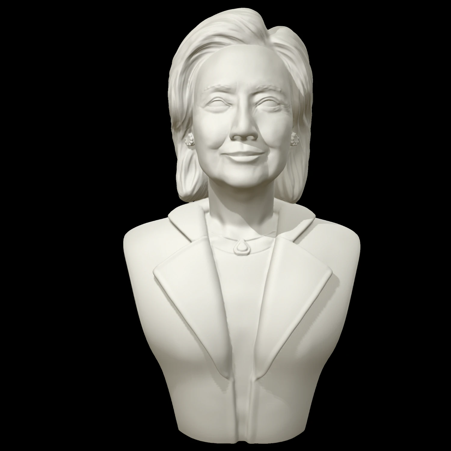 hillary clinton 3D Print Model .c4d .max .obj .3ds .fbx .stl .blend 