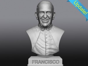 pope francis 3D 打印模型