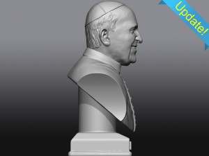 pope francis 3D 打印模型