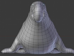 elephant seal low poly 3D 모델
