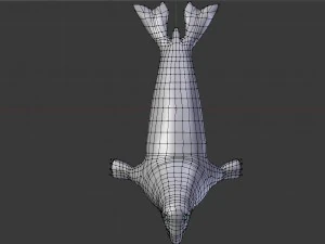 elephant seal low poly 3D Model