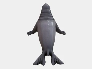 elephant seal low poly 3D Model