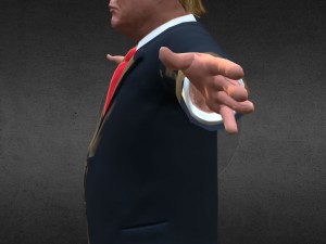 donald trump low poly Model 3D