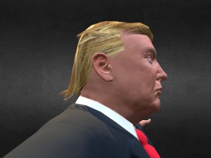 donald trump low poly Model 3D