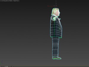 donald trump low poly Model 3D