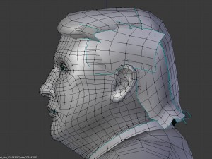 donald trump low poly Model 3D