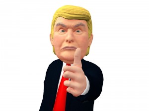 donald trump caricature 3D 模型