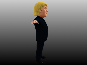 donald trump caricature 3D 模型