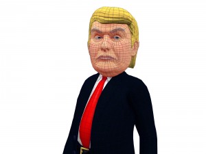 donald trump caricature 3D 模型