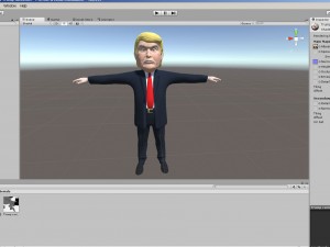 donald trump caricature 3D 模型