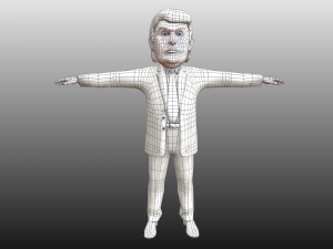 donald trump caricature 3D 模型